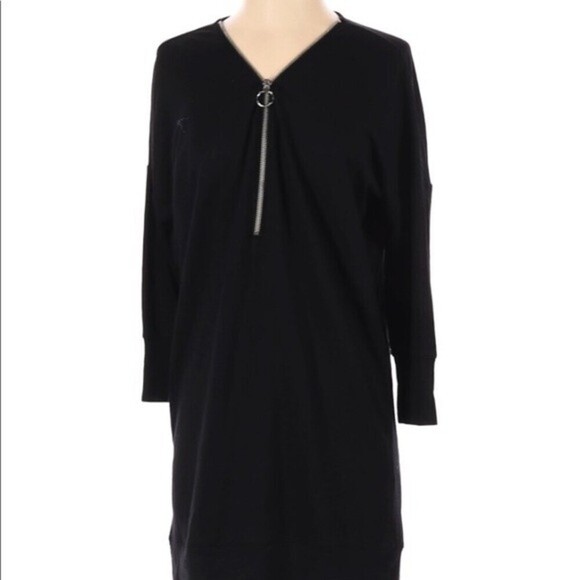 Express xsmall black zippered shift dress - Picture 2 of 6